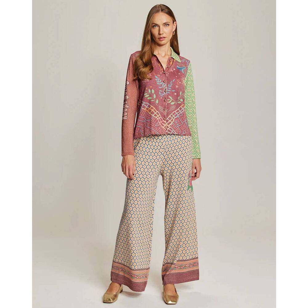 NEW ME369 serenity button shirt in shipibo